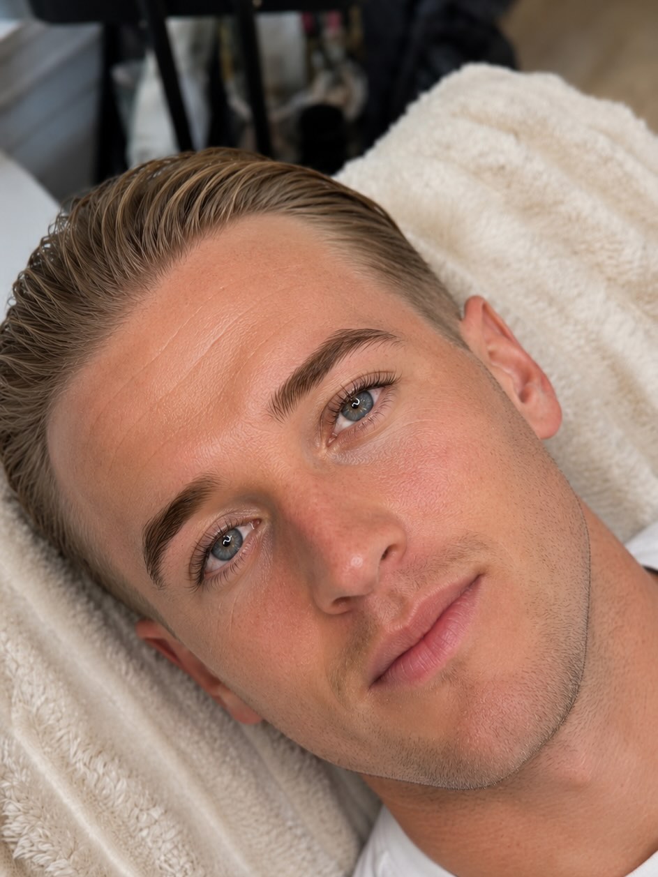 Brow tint result