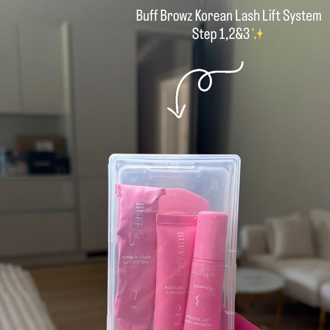 Korean Lash Lift System products used at Beauty Luxe Essex